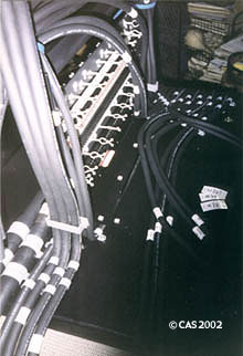 5-How multipair cable is set. Left view.